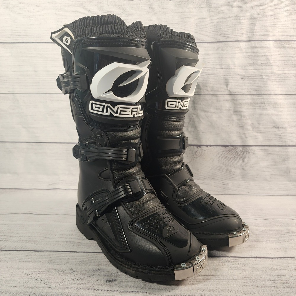 ONeal Rider 0335 Kids Youth Size 4 Motocross Boots Black EU 36 Dirt Bike Gear